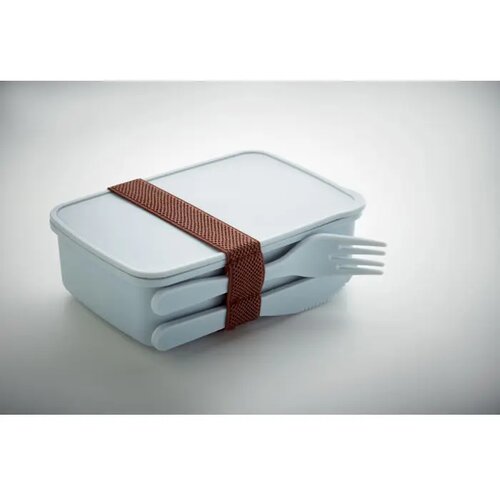 Lunchbox met bestek 700ml Sunday hemelsblauw
