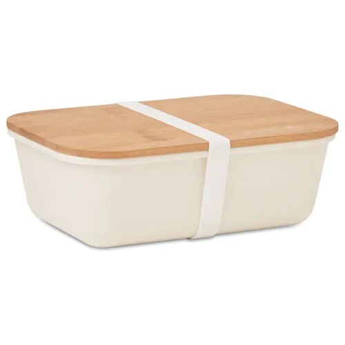 Lunchbox pp bamboe deksel 1l Thursday beige