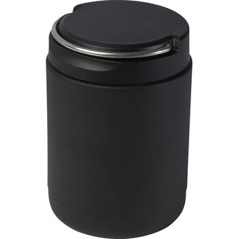 Doveron 500 ml geïsoleerde lunchbox van gerecycled roestvrijstaal Zwart