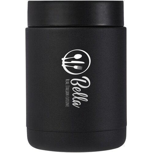 Doveron 500 ml geïsoleerde lunchbox van gerecycled roestvrijstaal Zwart