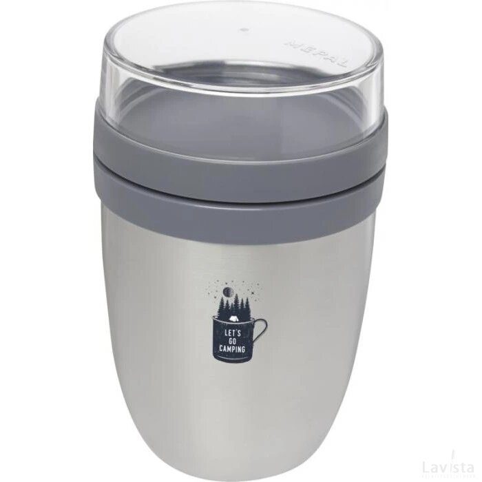 Ellipse Geïsoleerde lunchbox Zilver