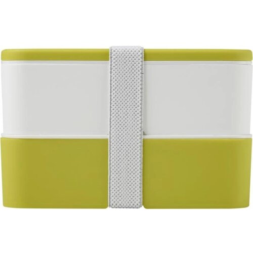 MIYO dubbellaagse lunchtrommel Lime, Wit, Wit Lime/Wit/Wit