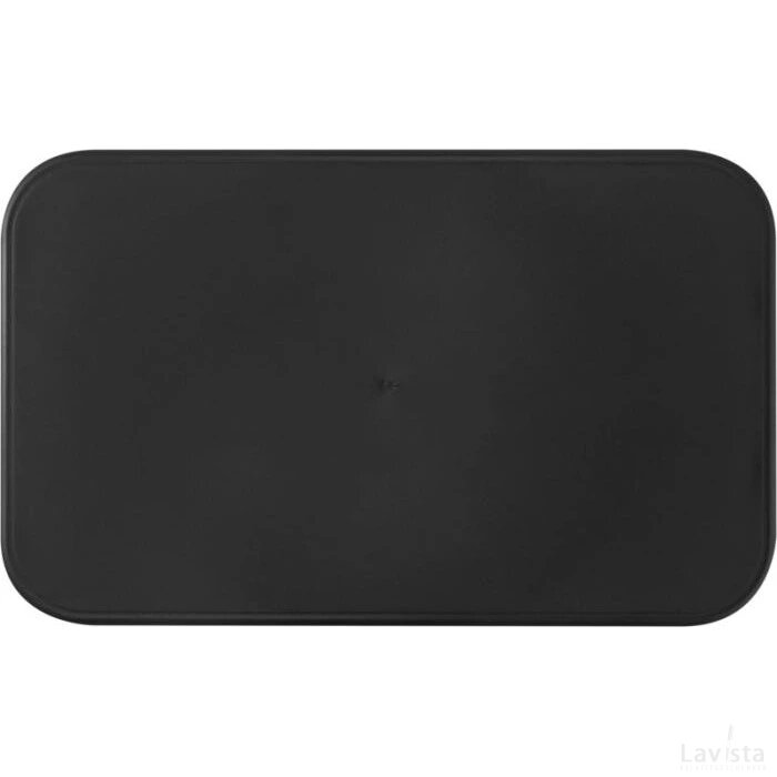 MIYO dubbellaagse lunchtrommel Zwart, Wit, Zwart Zwart/Wit/Zwart