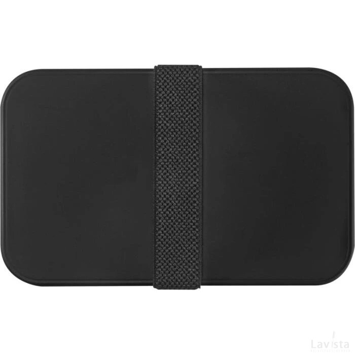 MIYO dubbellaagse lunchtrommel Zwart, Zwart, Zwart Zwart/Zwart/Zwart