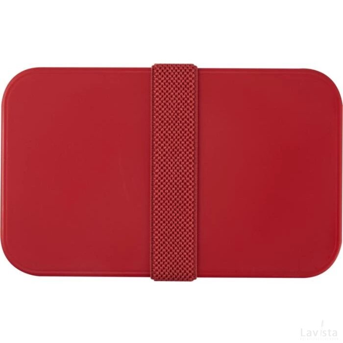 MIYO dubbellaagse lunchtrommel Rood, Wit, Rood Rood/Wit/Rood