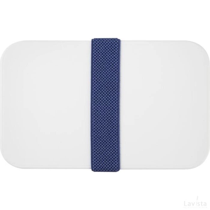 MIYO dubbellaagse lunchtrommel Wit, Wit, Blauw Wit/Wit/Blauw
