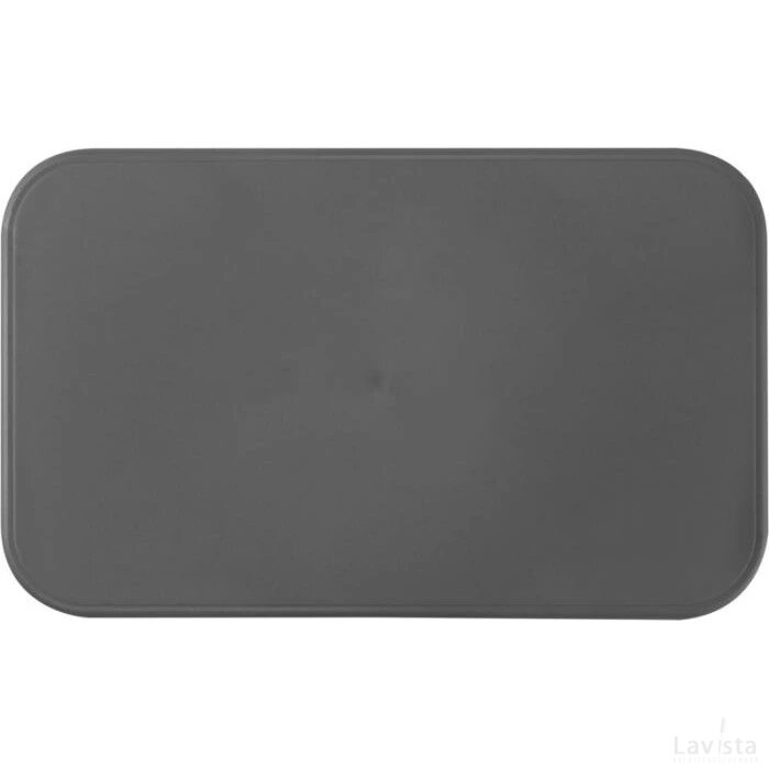 MIYO dubbellaagse lunchtrommel Grijs, Wit, Grijs Grijs/Wit/Grijs