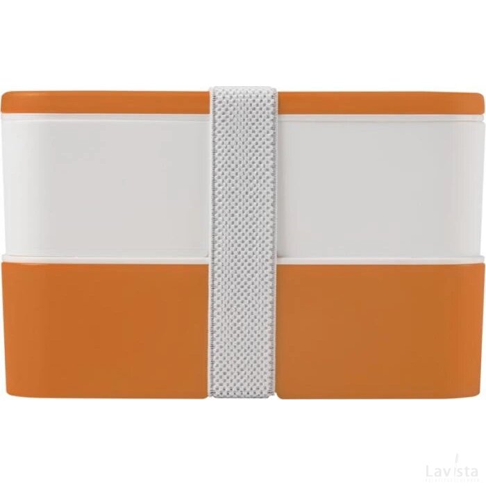 MIYO dubbellaagse lunchtrommel Oranje, Wit, Wit Oranje/Wit/Wit