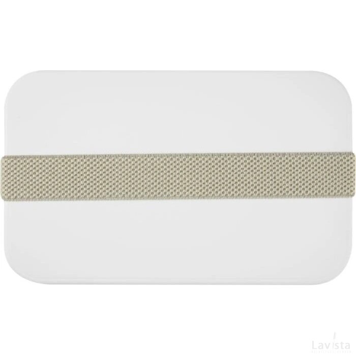 MIYO enkellaagse lunchtrommel Wit, Kiezelgrijs Wit/Kiezelgrijs