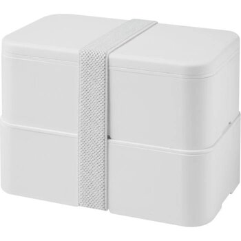 MIYO Pure dubbellaagse lunchtrommel Wit, Wit, Wit Wit/Wit/Wit