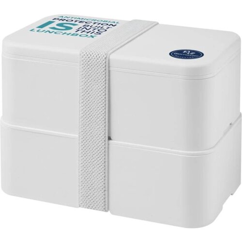 MIYO Pure dubbellaagse lunchtrommel Wit, Wit, Wit Wit/Wit/Wit