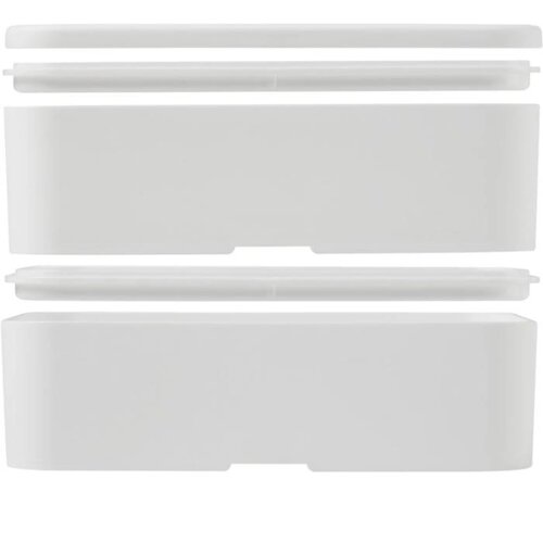 MIYO Pure dubbellaagse lunchtrommel Wit, Wit, Wit Wit/Wit/Wit