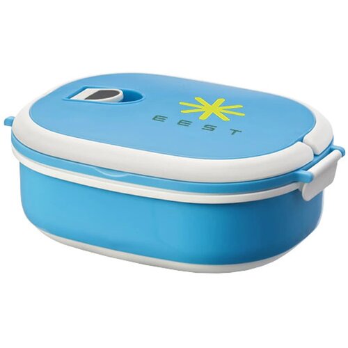 Spiga lunchtrommel blauw,Wit Blauw, Wit Blauw/Wit