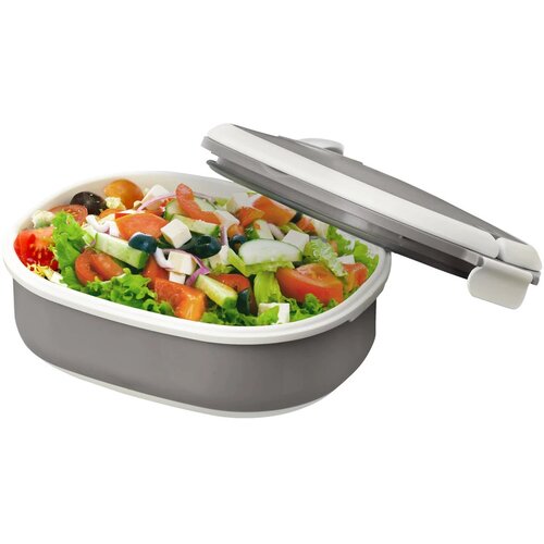 Spiga voor magnetron geschikte lunchtrommel 750 ml Grijs,Wit Grijs, Wit Grijs/Wit