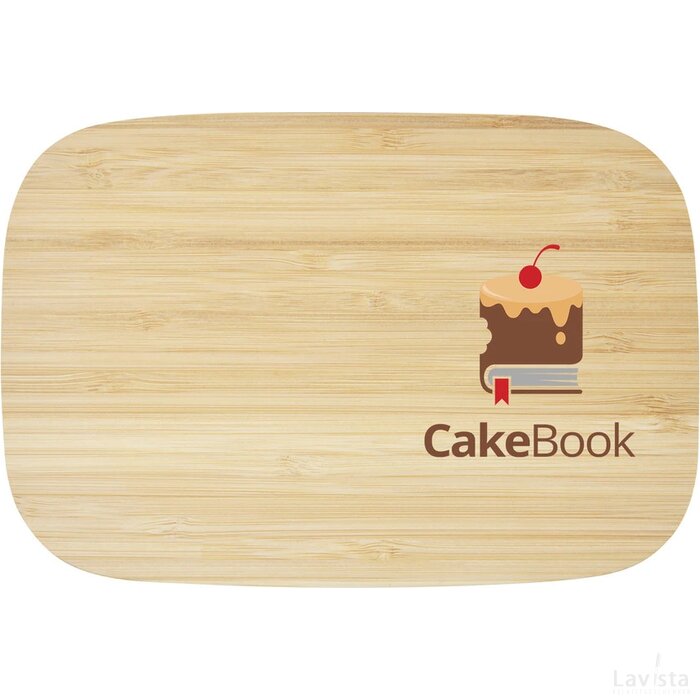 Tite roestvrijstalen lunchtrommel met bamboe deksel Naturel, Zilver Naturel/Zilver