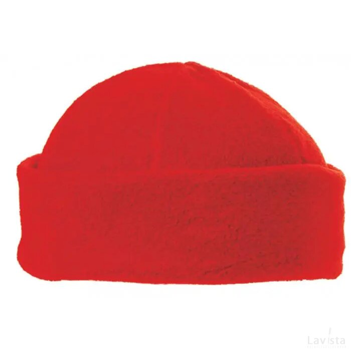 6 Panelen Fleece Muts 280 Gr/m2 Rood
