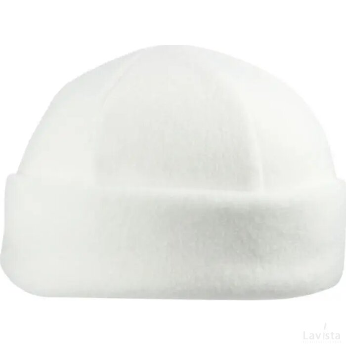 6 Panelen Fleece Muts 280 Gr/m2 Wit