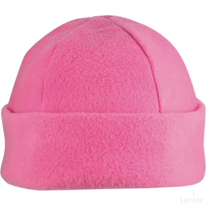 6 Panelen Fleece Muts 280 Gr/m2 Roze