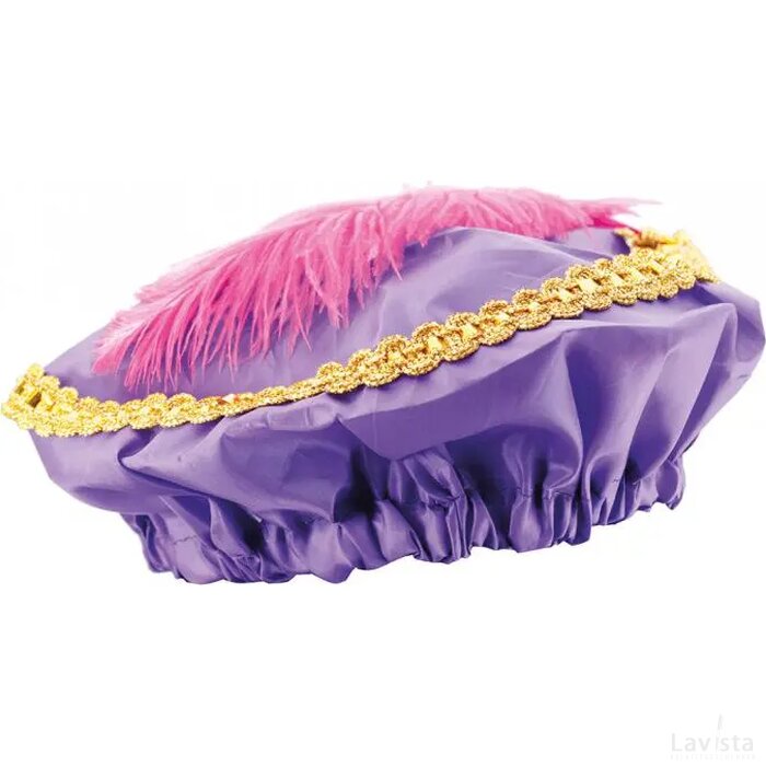 Zwarte Pietenmuts Paars