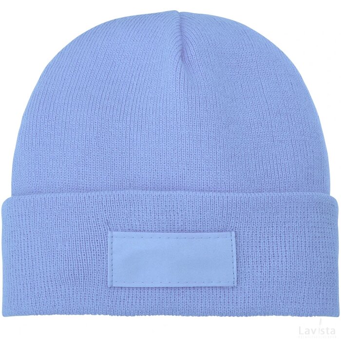 Boreas muts met patch Lichtblauw
