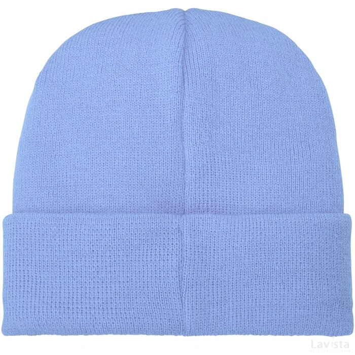 Boreas muts met patch Lichtblauw