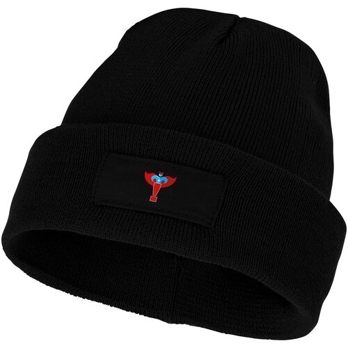 Boreas muts met patch Zwart