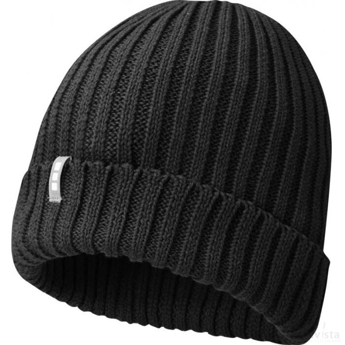 Ives biologische beanie Zwart