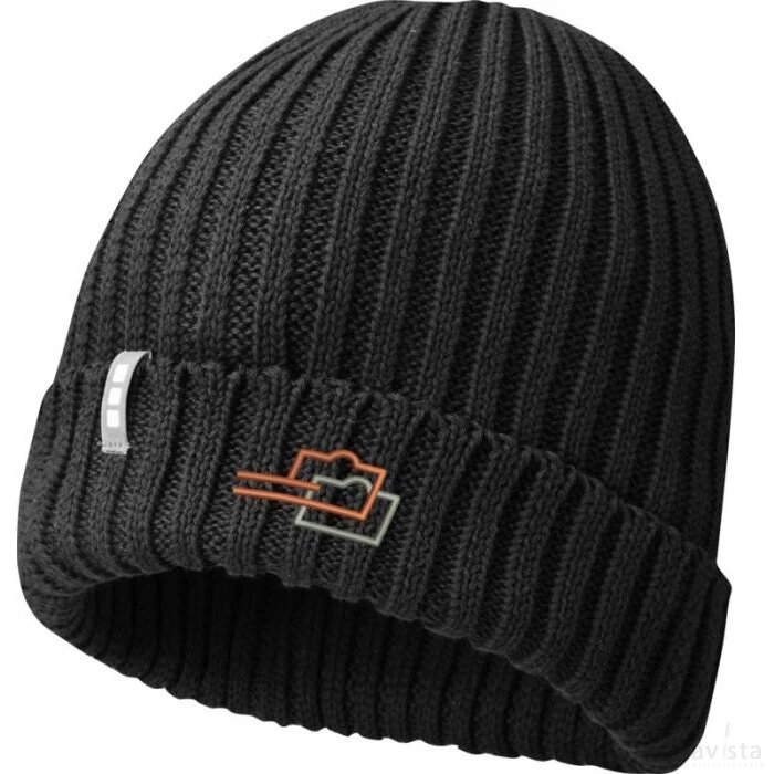 Ives biologische beanie Zwart