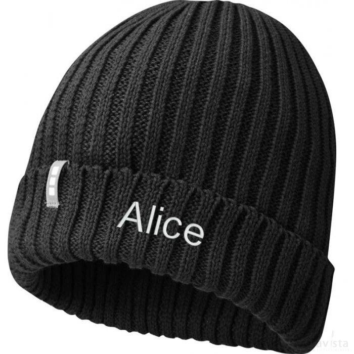 Ives biologische beanie Zwart