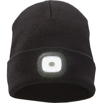 Mighty LED knit beanie, Black Zwart