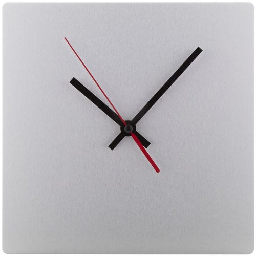 Betime Alu B Custom Made Wandklok Zilver