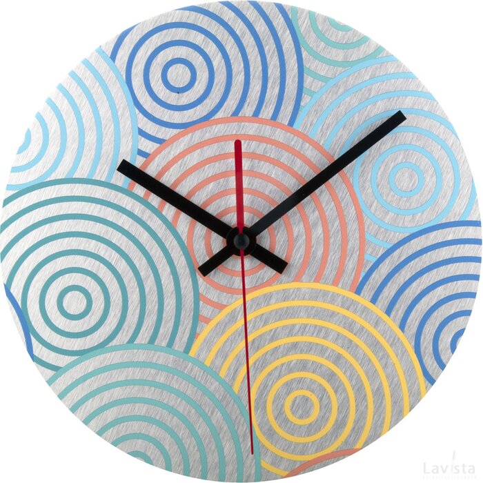 Betime Alu D Wandklok Zilver