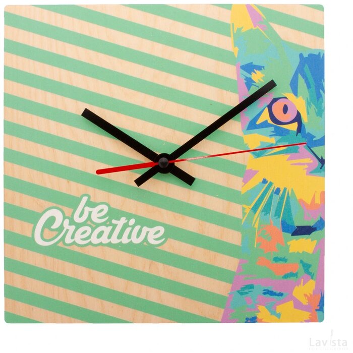 Betime Wood B Custom Made Wandklok Natuurlijk