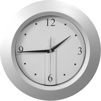 Brattain Wandklok Zilver