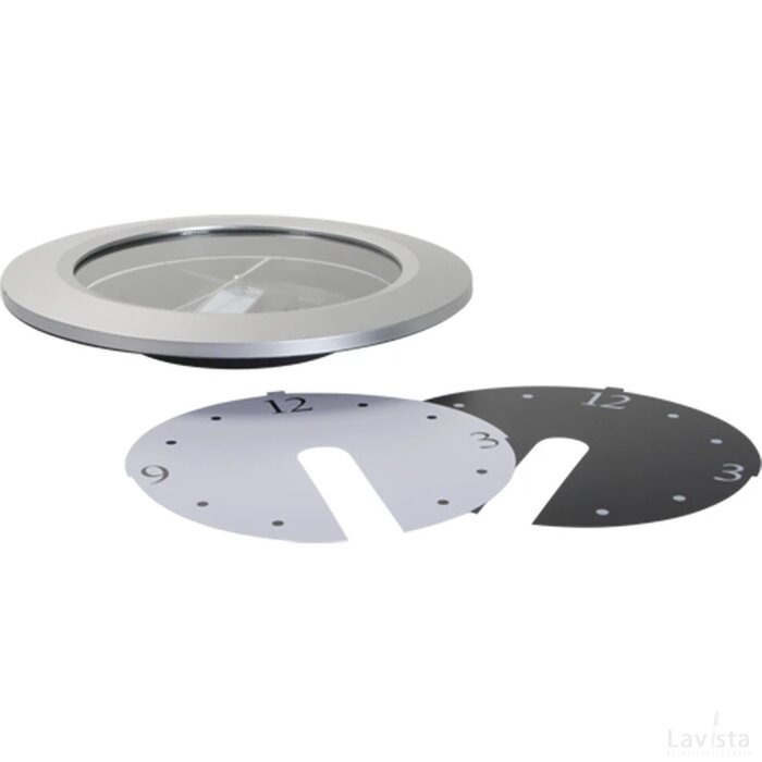 Brattain Wandklok Zilver