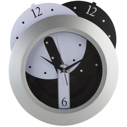 Brattain Wandklok Zilver