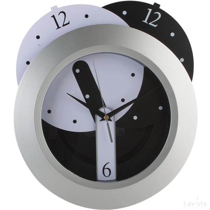 Brattain Wandklok Zilver