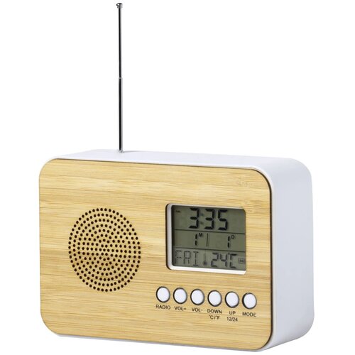 Tulax Radio Bureauklok Naturel