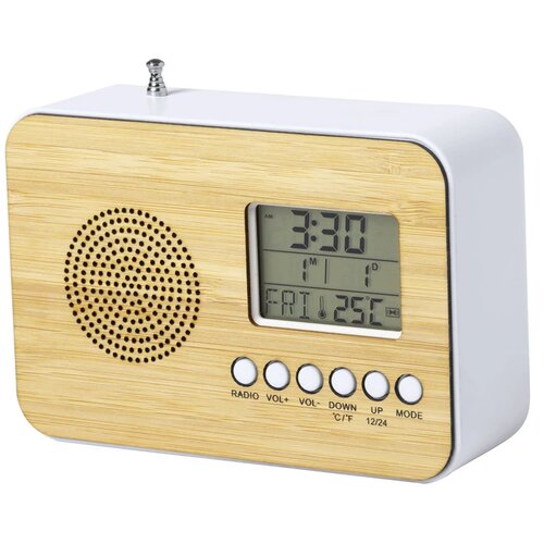 Tulax Radio Bureauklok Naturel