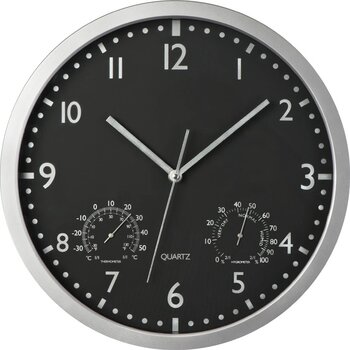 Wandklok met uitneembare wijzerplaat Monheim zwart