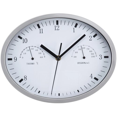 Wanklok met hygro- en thermometer Netphen wit