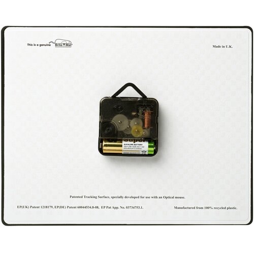 Brite-Clock® rechthoekige wandklok Zwart