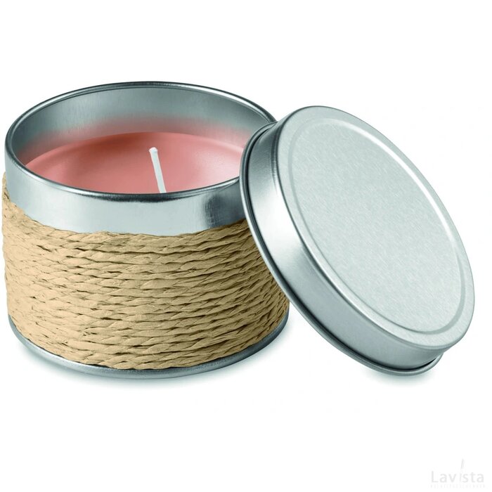 Geurkaars in blikje Delicious beige