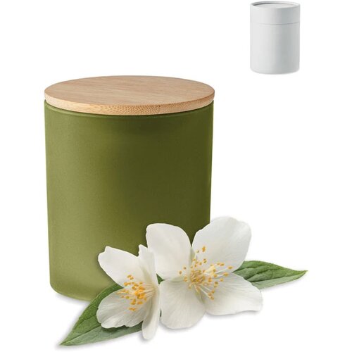 Plantaardige waskaars 120 gr Keops small groen