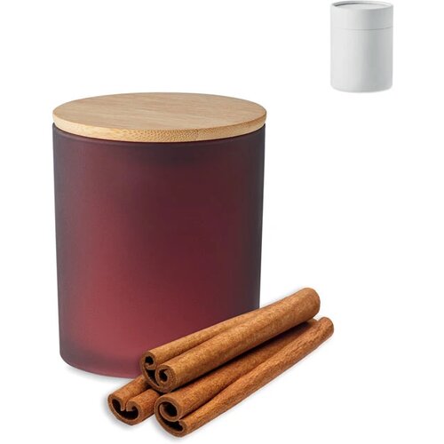 Plantaardige waskaars 120 gr Keops small bordeaux