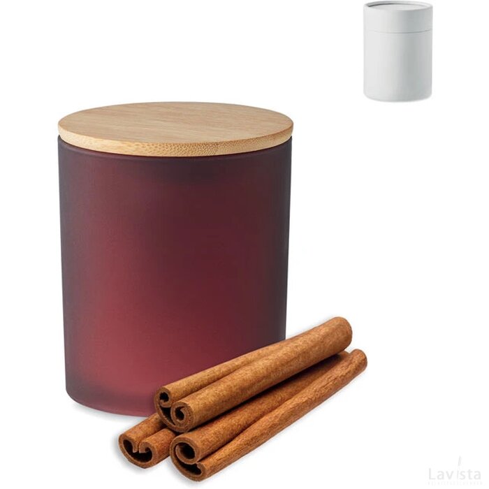 Plantaardige waskaars 120 gr Keops small bordeaux