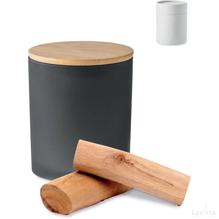 Plantaardige waskaars 120 gr Keops small zwart