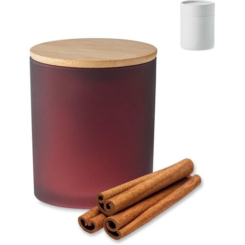 Plantaardige waskaars 280 gr Keops large bordeaux