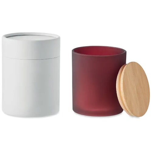 Plantaardige waskaars 280 gr Keops large bordeaux