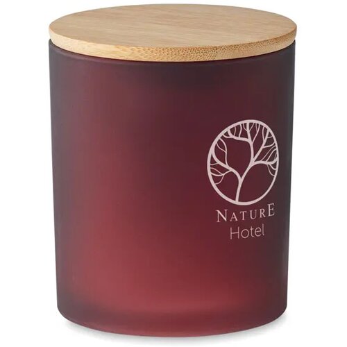 Plantaardige waskaars 280 gr Keops large bordeaux
